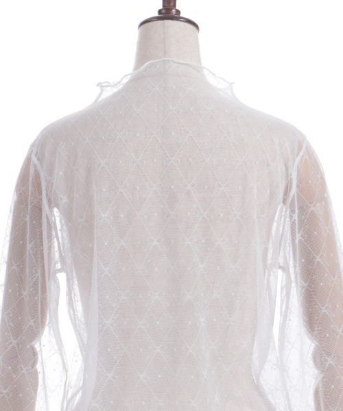 axes femme（アクシーズファム）の「リボンチュールシアーインナー（Tシャツ/カットソー・レディース・ブラック/ホワイト・FREE）」の15枚目の写真