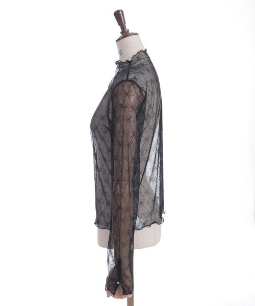 axes femme（アクシーズファム）の「リボンチュールシアーインナー（Tシャツ/カットソー・レディース・ブラック/ホワイト・FREE）」の20枚目の写真