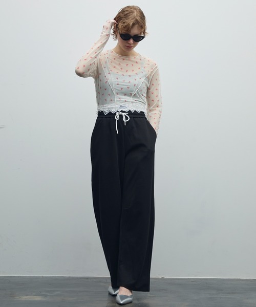 uyu.（ウユ）の「リボンメローシアートップス（Tシャツ/カットソー・レディース・ブルー/レッド・FREE）」の8枚目の写真