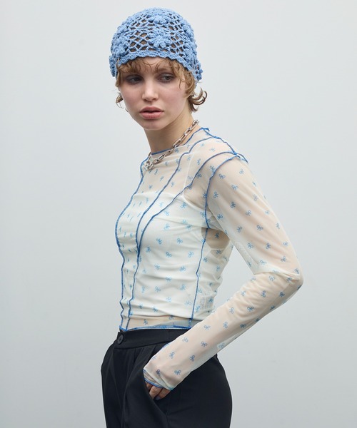 セール】リボンメローシアートップス（Tシャツ/カットソー）｜uyu