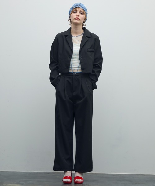 uyu.（ウユ）の「リボンメローシアートップス（Tシャツ/カットソー・レディース・ブルー/レッド・FREE）」の12枚目の写真