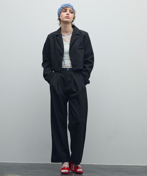 uyu.（ウユ）の「リボンメローシアートップス（Tシャツ/カットソー・レディース・ブルー/レッド・FREE）」の11枚目の写真