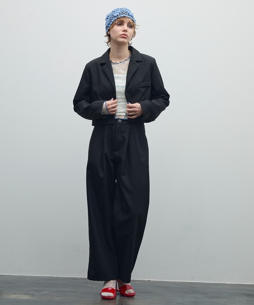 uyu.（ウユ）の「リボンメローシアートップス（Tシャツ/カットソー・レディース・ブルー/レッド・FREE）」の10枚目の写真