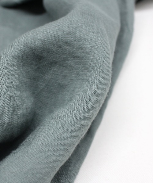 RNA-N(アールエヌエーエヌ)の「B2880 リネンワークシャツジャケット(ノーカラージャケット・レディース・ブラック/キナリ/グリーン・FREE)」の22枚目の写真