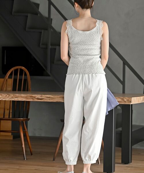 rps(アールピーエス)の「ポケットタックジョガーパンツ(その他パンツ・レディース・オフホワイト/ネイビー/ブラック/グレー・フリー)」の9枚目の写真