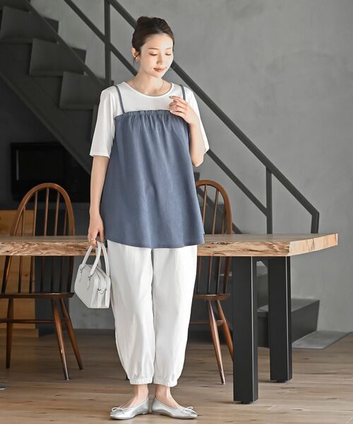 rps(アールピーエス)の「ポケットタックジョガーパンツ(その他パンツ・レディース・オフホワイト/ネイビー/ブラック/グレー・フリー)」の20枚目の写真