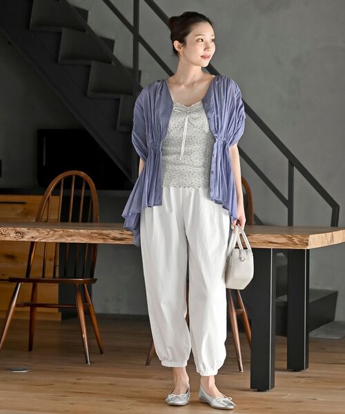 rps(アールピーエス)の「ポケットタックジョガーパンツ(その他パンツ・レディース・オフホワイト/ネイビー/ブラック/グレー・フリー)」の21枚目の写真