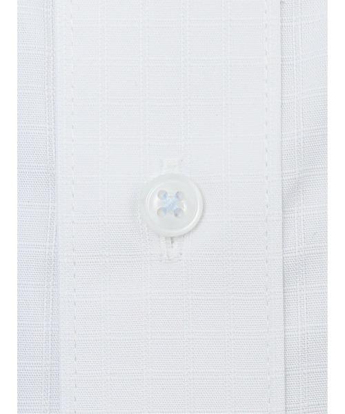 TAKA-Q（タカキュー）の「【形態安定 吸水速乾】タカキュー ボタンダウン ビジネスドレス 長袖シャツ（ビジネスシャツ・メンズ・ホワイト・首回り37cm-裄丈80cm/首回り39cm-裄丈80cm/首回り39cm-裄丈84cm/首回り41cm-裄丈82cm/首回り41cm-裄丈86cm/首回り43cm-裄丈82cm/首回り43cm-裄丈86cm/首回り45cm-裄丈86cm）」の8枚目の写真