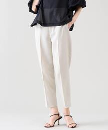 Tiara | ベルテッドハイウエストテーパードパンツ（セットアップ可）(スラックス)