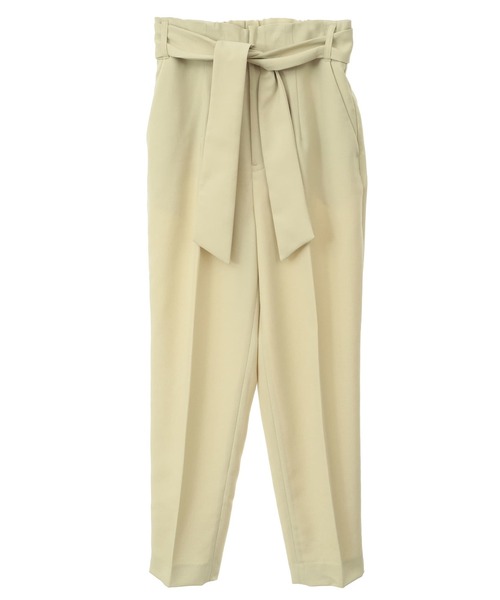 Tiara（ティアラ）の「ベルテッドハイウエストテーパードパンツ（セットアップ可）（スラックス・レディース・ベージュ/マスタード/ネイビー・2/3）」の16枚目の写真