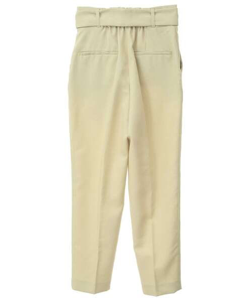 Tiara（ティアラ）の「ベルテッドハイウエストテーパードパンツ（セットアップ可）（スラックス・レディース・ベージュ/マスタード/ネイビー・2/3）」の17枚目の写真