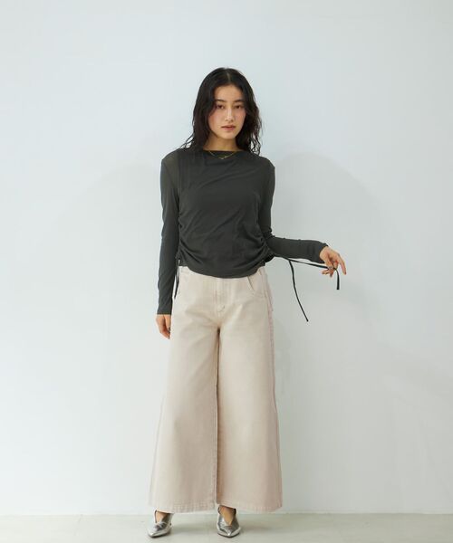 STRATA(エストラータ)の「イレギュラーシームデニム 【低身長・小柄女性】(デニムパンツ・レディース・ブルー/ベージュ/ネイビー・S-Regular/XS-Regular/S-Short/XS-Short)」の21枚目の写真