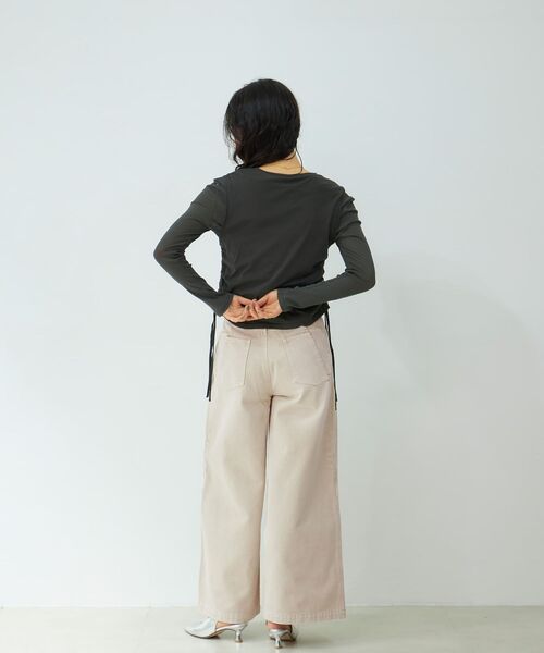 STRATA(エストラータ)の「イレギュラーシームデニム 【低身長・小柄女性】(デニムパンツ・レディース・ブルー/ベージュ/ネイビー・S-Regular/XS-Regular/S-Short/XS-Short)」の20枚目の写真