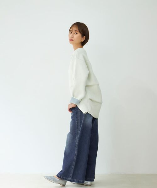 STRATA(エストラータ)の「イレギュラーシームデニム 【低身長・小柄女性】(デニムパンツ・レディース・ブルー/ベージュ/ネイビー・S-Regular/XS-Regular/S-Short/XS-Short)」の14枚目の写真