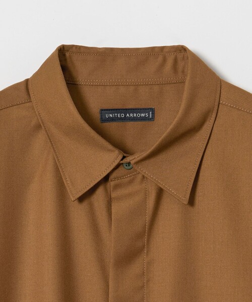UNITED ARROWS（ユナイテッドアローズ）の「【ZOZO限定】ドレープ フライフロント シャツ（シャツ/ブラウス・メンズ・オリーブ/ライトブルー/ブラック/ナチュラル/ブラウン/ダークグレー/ベージュ/ネイビー・XS/S/M/L/XL/XXL）」の20枚目の写真