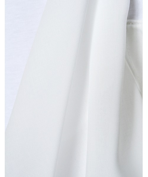 RUMCHE（ラムシェ）の「Moon Ruffle Cutsew Tops / ムーンラッフルカットソートップス（Tシャツ/カットソー・レディース・ホワイト/ブラック・FREE）」の14枚目の写真