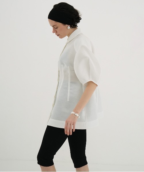 CLANE(クラネ)の「WAIST SHAPE PUFF SLEEVE TOPS(シャツ/ブラウス・レディース・アイボリー・1)」の5枚目の写真