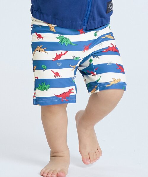 Ampersand（アンパサンド）の「【UVカット】ボクサー水着（水着・キッズ・ネイビー/キャメル/グリーン/ライトグレー/ブラック・80/90/100/110/120）」の4枚目の写真