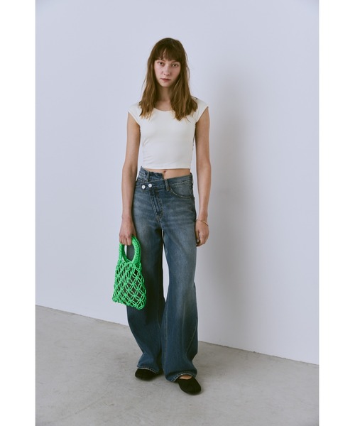 un/neu（アンノイ）の「ドローコードメッシュミニバッグ / 巾着付き（ハンドバッグ・レディース・ブラック/キャメル/グリーン・FREE）」の13枚目の写真