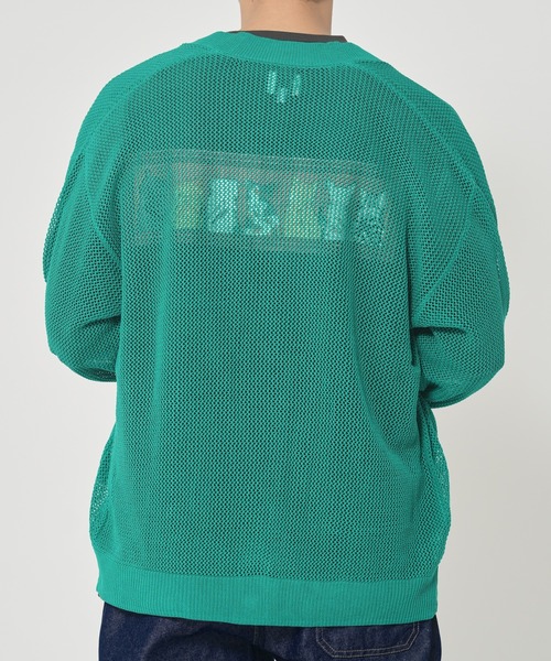 ROUGH TRADE(ラフトレード)の「メッシュカーディガン(M1)(カーディガン/ボレロ・メンズ・グリーン/ブラック/グレー・MEDIUM/LARGE/X-LARGE)」の9枚目の写真