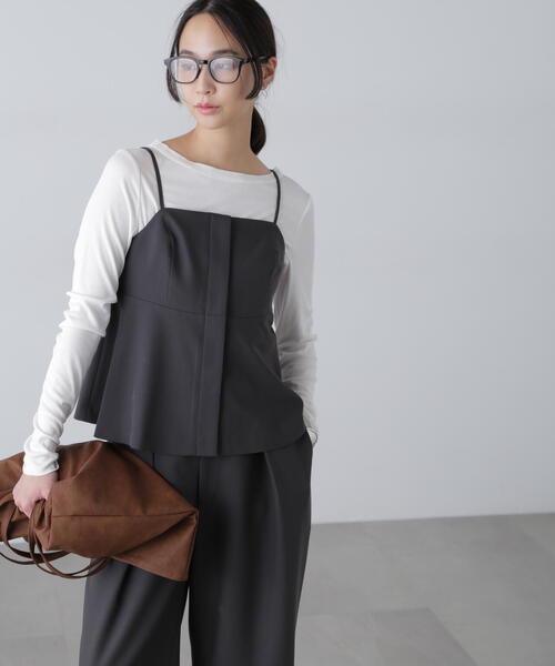 FREE'S MART（フリーズマート）の「〈セットアップ対応〉ペプラムキャミソールビスチェ[肩ひも調節可]（その他トップス・レディース・ブラック/ブルー/ホワイト系その他・FREE）」の18枚目の写真