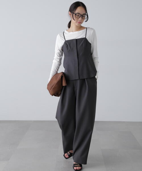 FREE'S MART（フリーズマート）の「〈セットアップ対応〉ペプラムキャミソールビスチェ[肩ひも調節可]（その他トップス・レディース・ブラック/ブルー/ホワイト系その他・FREE）」の13枚目の写真