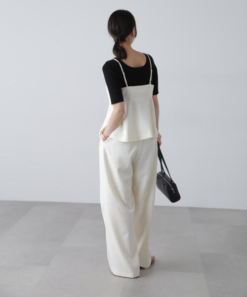 FREE'S MART（フリーズマート）の「〈セットアップ対応〉ペプラムキャミソールビスチェ[肩ひも調節可]（その他トップス・レディース・ブラック/ブルー/ホワイト系その他・FREE）」の4枚目の写真