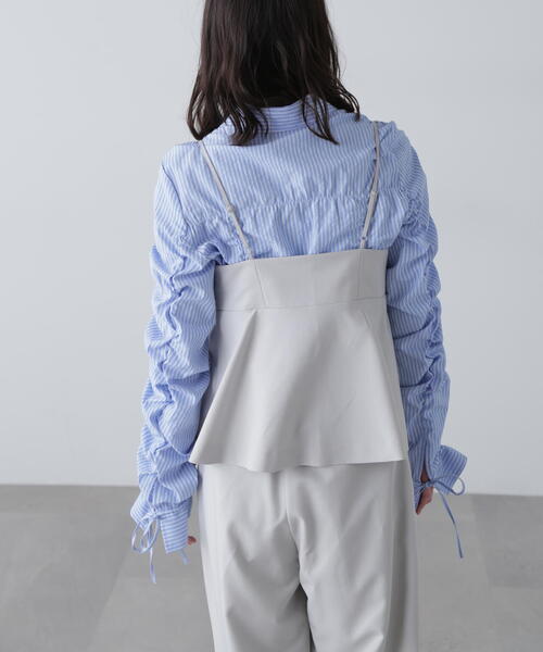 FREE'S MART（フリーズマート）の「〈セットアップ対応〉ペプラムキャミソールビスチェ[肩ひも調節可]（その他トップス・レディース・ブラック/ブルー/ホワイト系その他・FREE）」の20枚目の写真