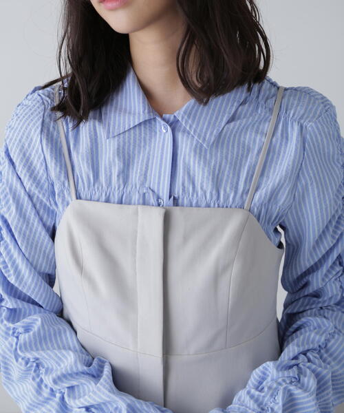 FREE'S MART（フリーズマート）の「〈セットアップ対応〉ペプラムキャミソールビスチェ[肩ひも調節可]（その他トップス・レディース・ブラック/ブルー/ホワイト系その他・FREE）」の21枚目の写真