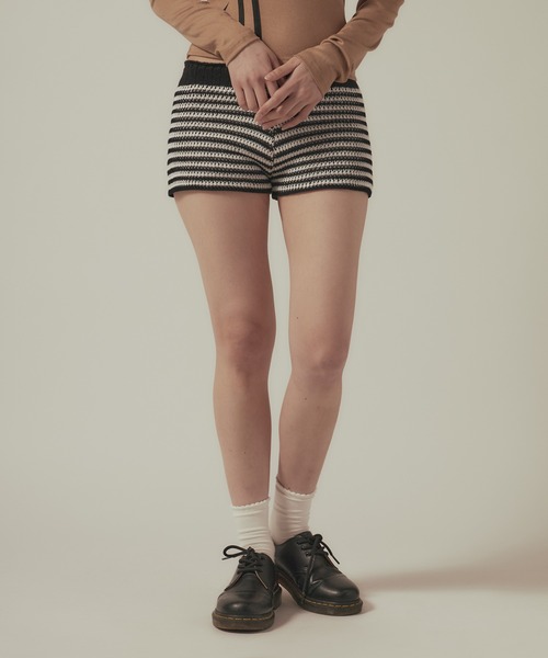 ショートパンツ Closed Short trousers フリンジジャガードリラクシーショートパンツ｜ACLENT（アクレント）