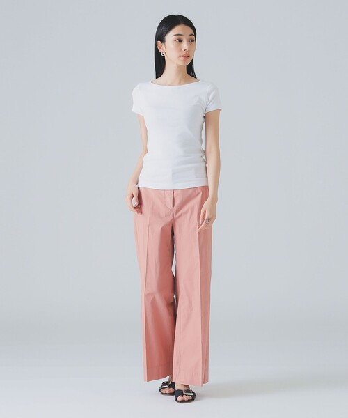 three dots（スリードッツ）の「three dots / Ginger ショートスリーブ Tシャツ（Tシャツ/カットソー・レディース・ホワイト/ブラック・SMALL/MEDIUM）」の3枚目の写真