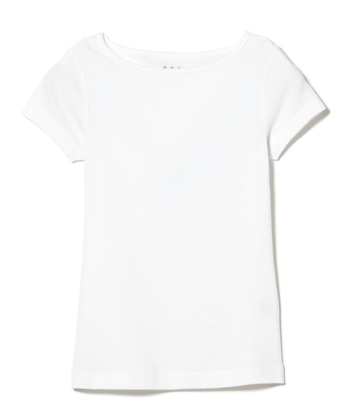 three dots（スリードッツ）の「three dots / Ginger ショートスリーブ Tシャツ（Tシャツ/カットソー・レディース・ホワイト/ブラック・SMALL/MEDIUM）」の13枚目の写真