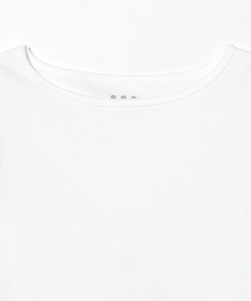 three dots（スリードッツ）の「three dots / Ginger ショートスリーブ Tシャツ（Tシャツ/カットソー・レディース・ホワイト/ブラック・SMALL/MEDIUM）」の14枚目の写真