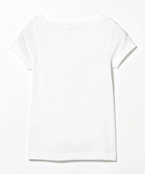 three dots（スリードッツ）の「three dots / Ginger ショートスリーブ Tシャツ（Tシャツ/カットソー・レディース・ホワイト/ブラック・SMALL/MEDIUM）」の15枚目の写真