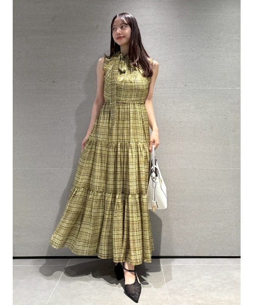 Randy 2wayフーディツイードティアードワンピース FRAY I.D