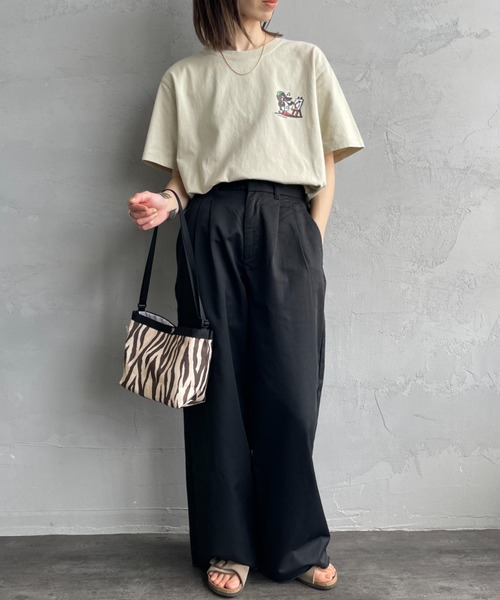 CHUMS（チャムス）の「【WEB限定】[CHUMS/チャムス] かせきさいだぁ アラカルトバックプリント ショートスリーブTシャツ（Tシャツ/カットソー・レディース・ネイビー/グレイッシュベージュ/ホワイト・L/M/XL）」の20枚目の写真