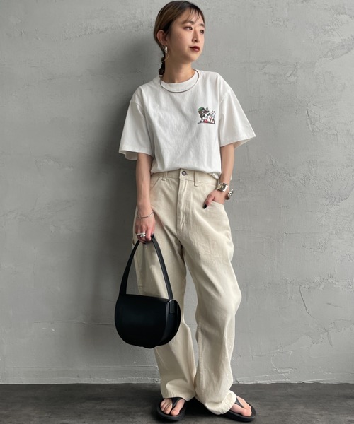 CHUMS（チャムス）の「【WEB限定】[CHUMS/チャムス] かせきさいだぁ アラカルトバックプリント ショートスリーブTシャツ（Tシャツ/カットソー・レディース・ネイビー/グレイッシュベージュ/ホワイト・L/M/XL）」の10枚目の写真