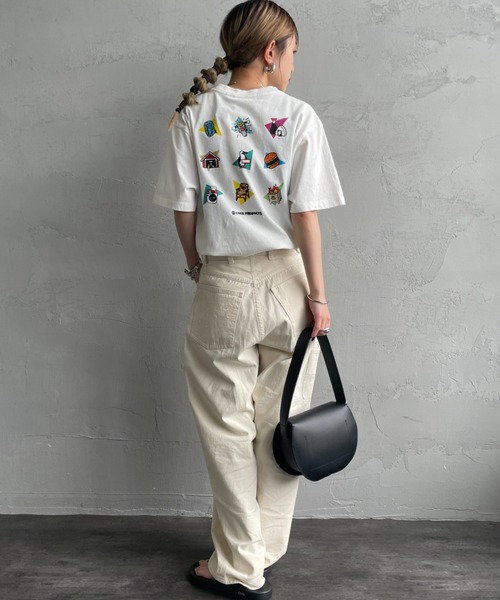 CHUMS（チャムス）の「【WEB限定】[CHUMS/チャムス] かせきさいだぁ アラカルトバックプリント ショートスリーブTシャツ（Tシャツ/カットソー・レディース・ネイビー/グレイッシュベージュ/ホワイト・L/M/XL）」の11枚目の写真