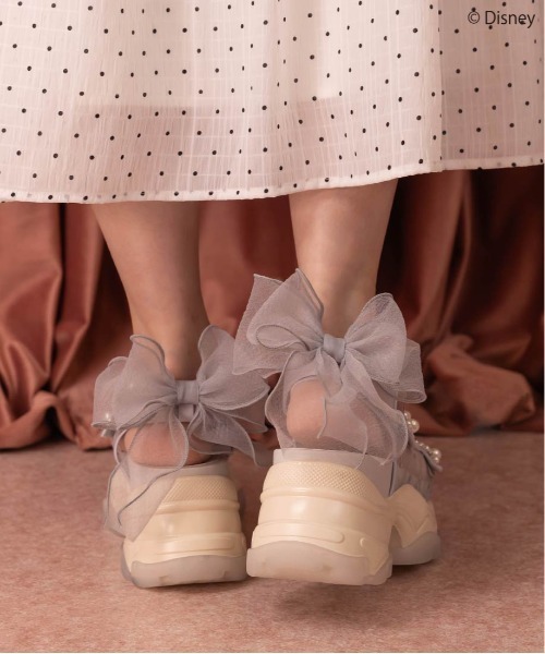 RANDA(ランダ)の「【Mickey&Minnie】/2WAYパールデザインスポーツサンダル(サンダル・レディース・グレー/ピンク・M/L/LL/S)」の11枚目の写真