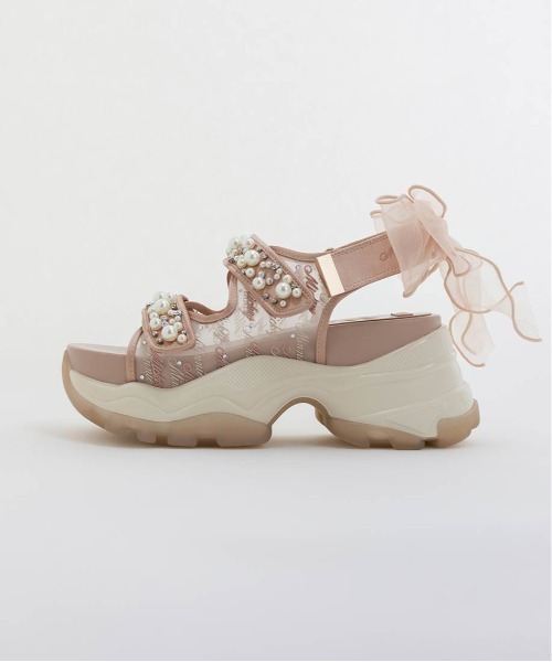 RANDA(ランダ)の「【Mickey&Minnie】/2WAYパールデザインスポーツサンダル(サンダル・レディース・グレー/ピンク・M/L/LL/S)」の15枚目の写真