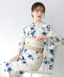 floroセパレート浴衣3点セット （上着＋巻スカート＋帯）（浴衣