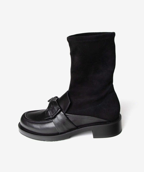 STUART WEITZMAN(スチュアートワイツマン)の「STUART WEITZMAN SOFIA BOLD LOAFER BOOTIE スチュアート・ワイツマン ソフィア ボールド ローファー ブーティー ブーツ(ブーツ・レディース・ブラック・37/36.5/37.5/36)」の8枚目の写真
