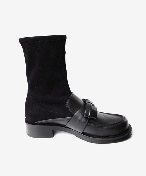 STUART WEITZMAN(スチュアートワイツマン)の「STUART WEITZMAN SOFIA BOLD LOAFER BOOTIE スチュアート・ワイツマン ソフィア ボールド ローファー ブーティー ブーツ(ブーツ・レディース・ブラック・37/36.5/37.5/36)」の9枚目の写真