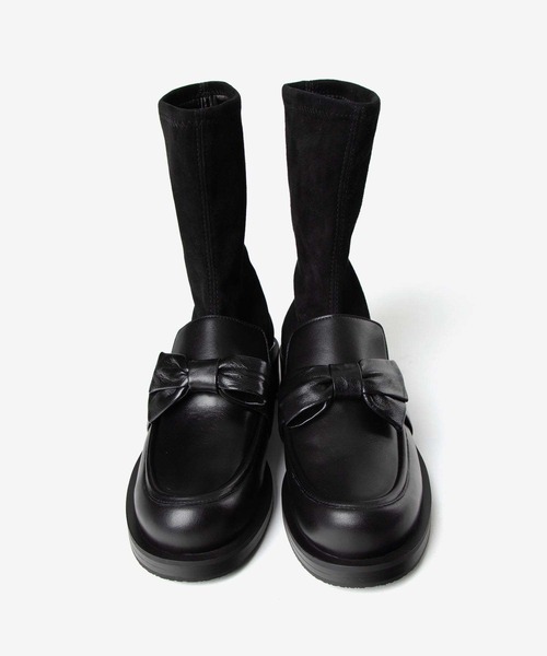STUART WEITZMAN(スチュアートワイツマン)の「STUART WEITZMAN SOFIA BOLD LOAFER BOOTIE スチュアート・ワイツマン ソフィア ボールド ローファー ブーティー ブーツ(ブーツ・レディース・ブラック・37/36.5/37.5/36)」の10枚目の写真