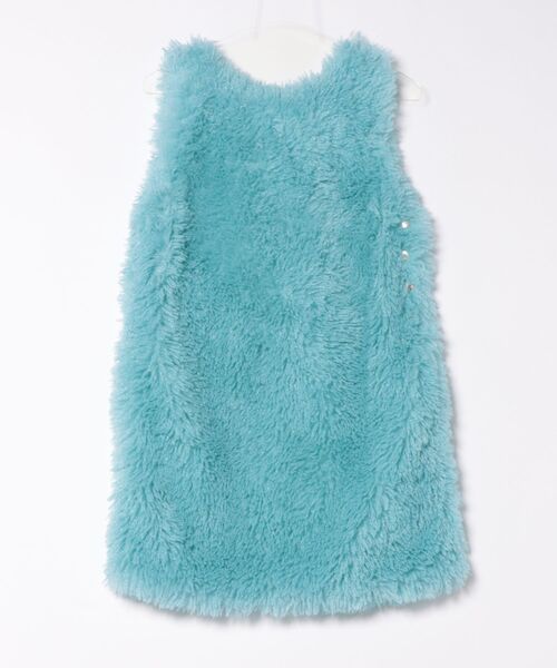 Little sunny bite(リトルサニーバイト)の「《 little sunny bite》デザインショートワンピース(ワンピース・レディース・ホワイト/ブルー・SMALL/MEDIUM)」の2枚目の写真