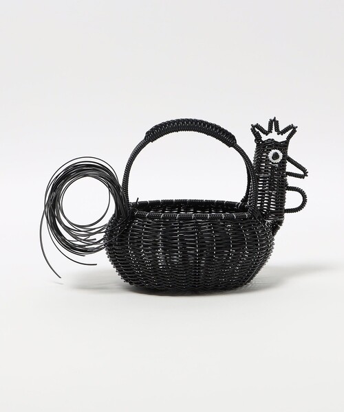 Diminutivo（ディミヌティーボ）の「【別注】＜DIMINUTIVO＞Chicken Egg Basket S（かごバッグ・レディース・ブラック/ダークグレー・FREE）」の4枚目の写真