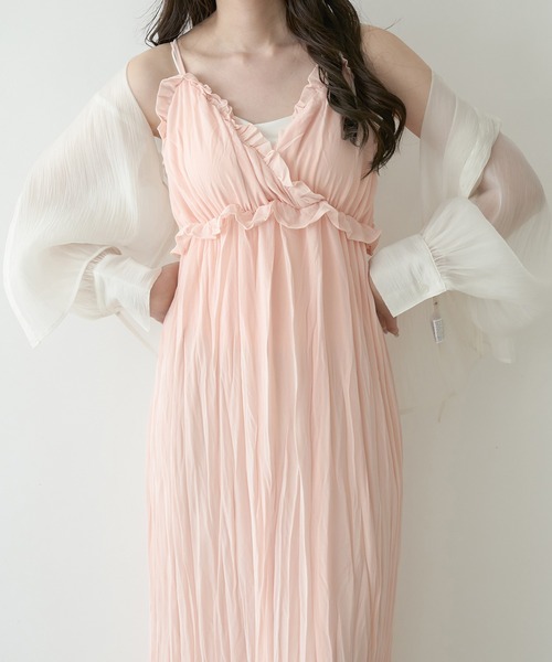 Ambre Neige（アンブルネージュ）の「crinkle camisole dress