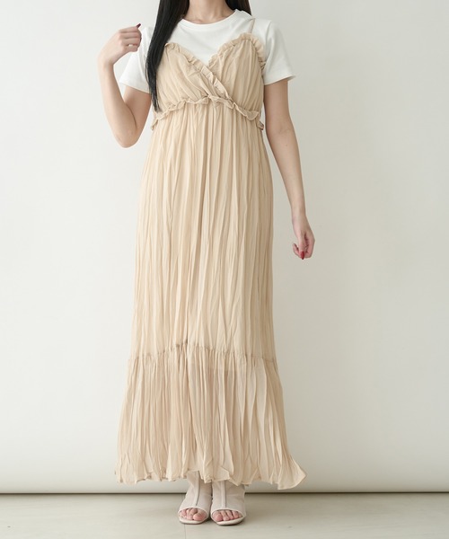 セール】crinkle camisole dress / クリンクルキャミソール