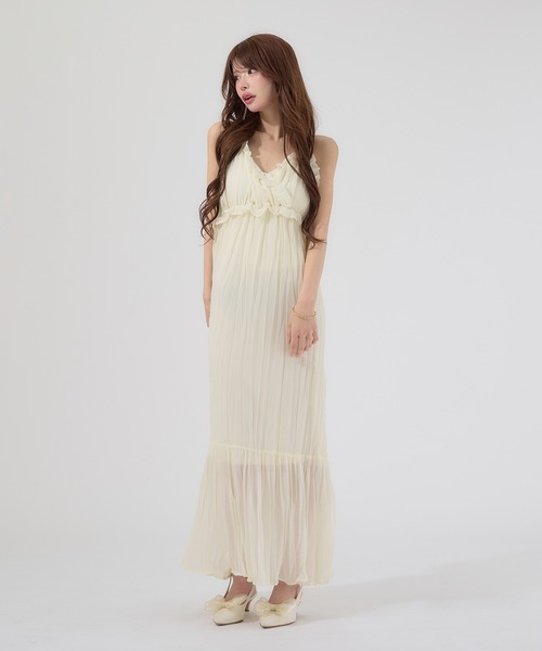 crinkle camisole dress / クリンクルキャミソールワンピース