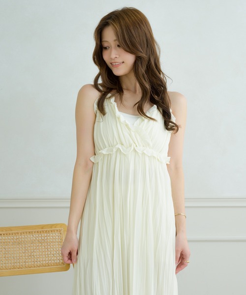 セール】crinkle camisole dress / クリンクルキャミソール